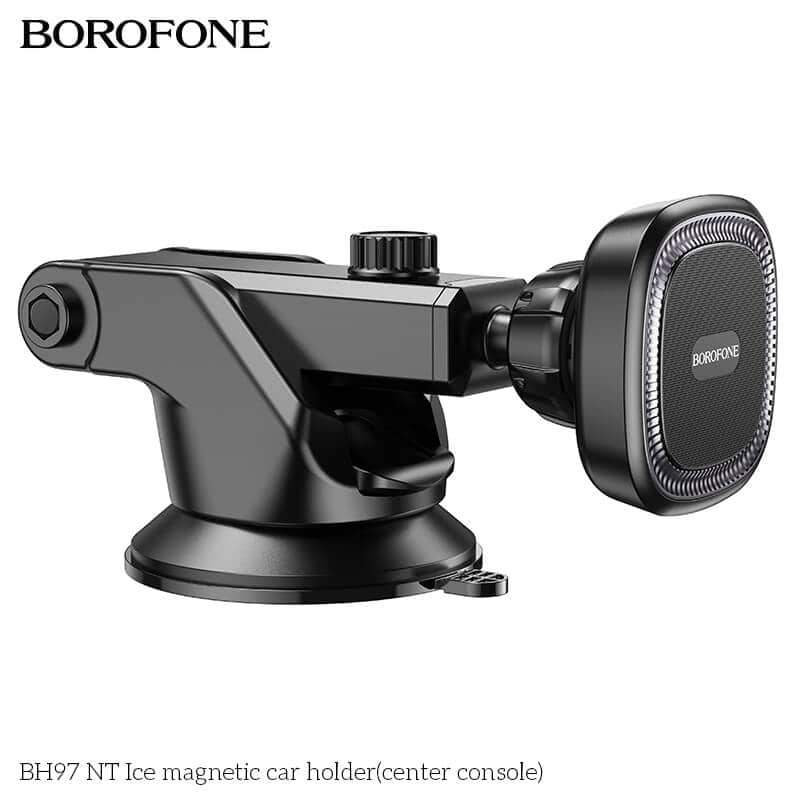 Borofone BH97 Strong Magnetic With Suction Centre Console Windshield /Dashboard Car Mobile Phone Holder For iPhone /Samsung/Oppo/Nokia/Moto/Google Borofone BH97 Strong Magnetic With Suction Centre Console Windshield /Dashboard Car Mobile Phone Holder For iPhone /Samsung/Oppo/Nokia/Moto/Google